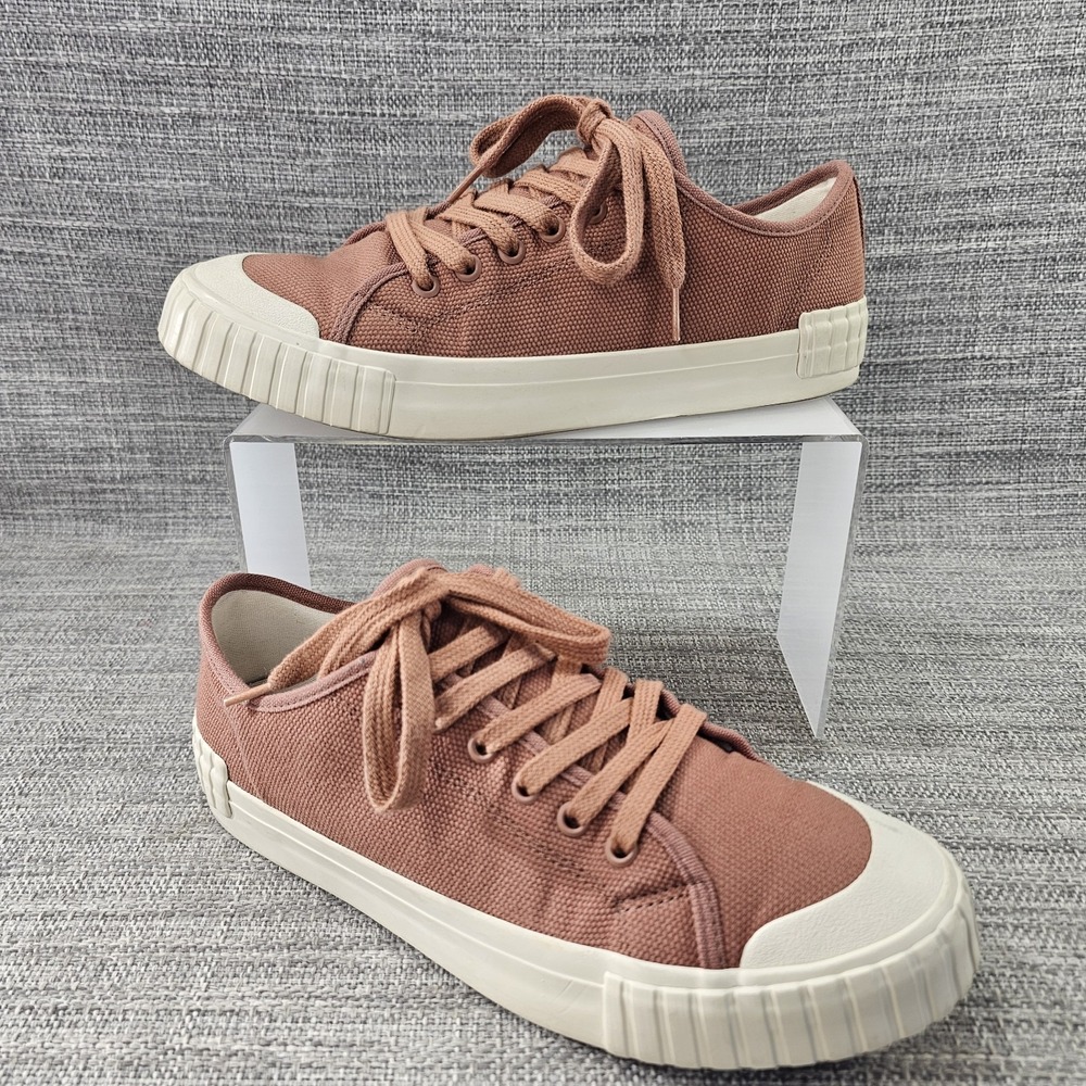 Taos One Vision Sneakers Canvas Tennis Shoes Womens Size 8.5 Coral